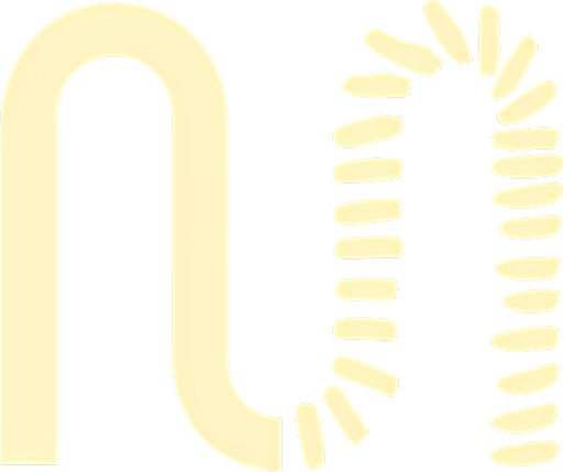 Stylised graphic of the letter 'M' transitioning into evenly spaced, rounded segments along the same path, rendered in cream against a dark background.